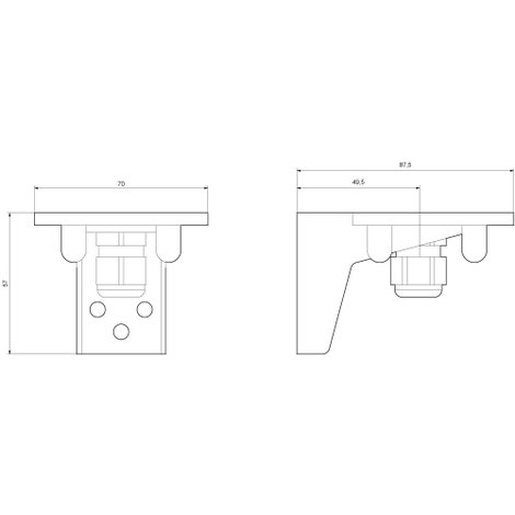 Siemens 8WD4408-0CC Jeladó rögzítő konzol 2. kép