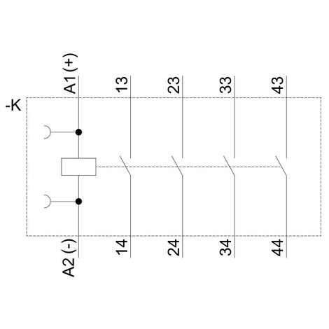 Siemens 3RH2140-1BM40 Segédvédelem 1 db 2. kép