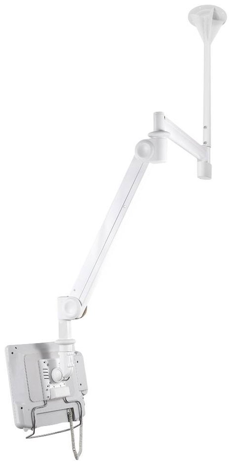 Neomounts Monitor mennyezeti tartó FPMA-HAC100 1 Kijelző(k) 25,4 cm (10) - 61 cm (24) Fehér Állíthat 2. kép