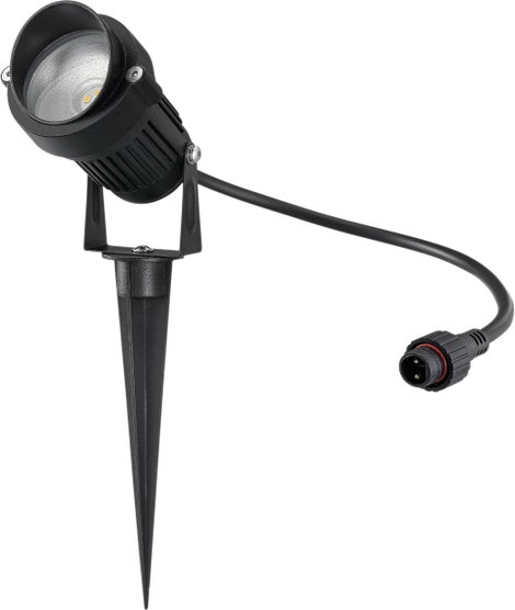 Sygonix SY-6612934 LED-es kerti lámpa LED LED 1 W Fekete