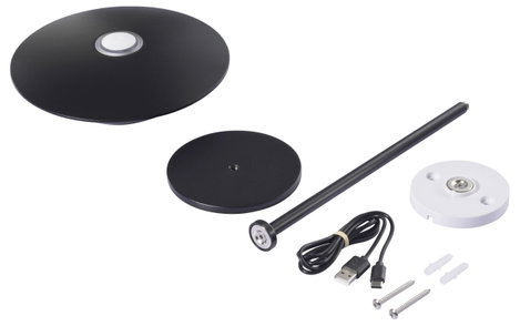 Sygonix SY-6768882 Asztali lámpa LED LED 3 W Fekete 6. kép