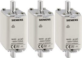 Siemens 3NA3803 NH biztosíték Biztosíték méret = 000 10 A 500 V/AC, 250 V/AC 3 db