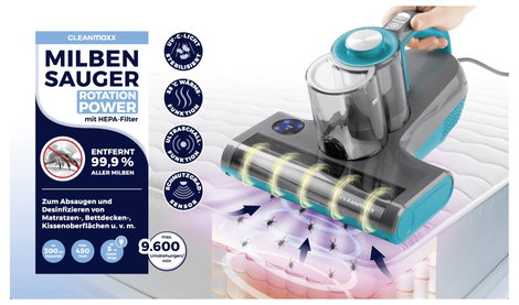 CleanMaxx Kézi porszívó UV-C fénnyel, 15175 16. kép