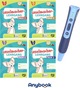 Anybook Kezdő készlet Starterset Leselauscher Trainingshefte mit Anybook Pro Audiostift Német 1 db