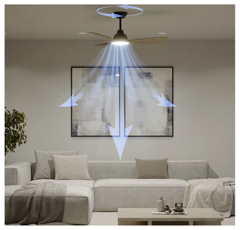 Philips LED Olas Mennyezeti ventilátor 30 W Távirányítóval, Dimmelhető 3. kép