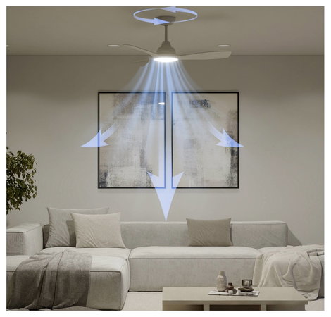 Philips LED Fixed blade Mennyezeti ventilátor 30 W Távirányítóval, Dimmelhető 2. kép