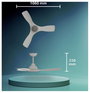 Philips LED Fixed blade Mennyezeti ventilátor 30 W Távirányítóval, Dimmelhető 8. bélyegkép
