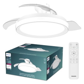 Philips LED Bliss Mennyezeti ventilátor 28 W Távirányítóval, Dimmelhető