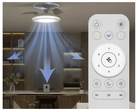 Philips LED Bliss Mennyezeti ventilátor 28 W Távirányítóval, Dimmelhető 4. kép