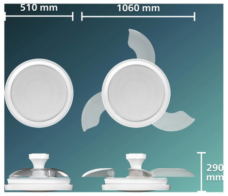 Philips LED Bliss Mennyezeti ventilátor 28 W Távirányítóval, Dimmelhető 9. kép