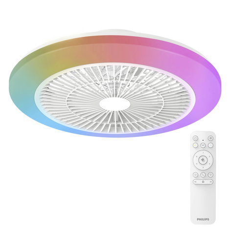 Philips LED Amigo Mennyezeti ventilátor 40 W Távirányítóval, Dimmelhető