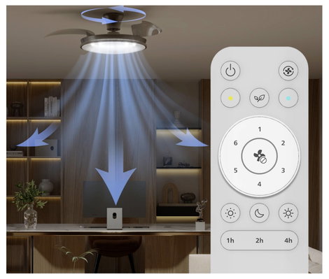 Philips LED Atlas Mennyezeti ventilátor 28 W Távirányítóval, Dimmelhető 4. kép