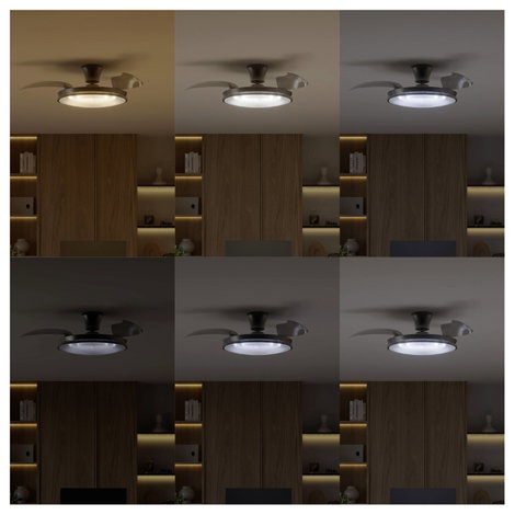 Philips LED Atlas Mennyezeti ventilátor 28 W Távirányítóval, Dimmelhető 7. kép