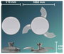Philips LED Atlas Mennyezeti ventilátor 28 W Távirányítóval, Dimmelhető 9. bélyegkép