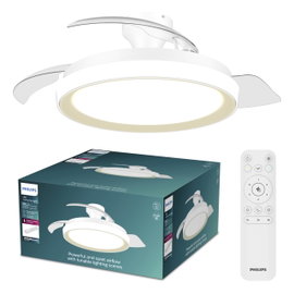 Philips LED Bliss Mennyezeti ventilátor 28 W Távirányítóval, Dimmelhető