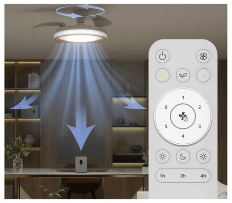 Philips LED Bliss Mennyezeti ventilátor 28 W Távirányítóval, Dimmelhető 4. kép