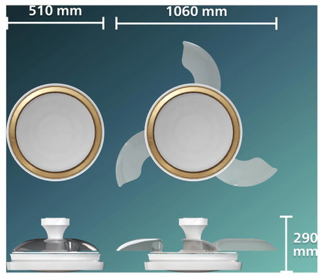 Philips LED Bliss Mennyezeti ventilátor 28 W Távirányítóval, Dimmelhető 9. kép