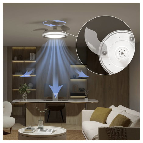 Philips LED Bliss Mennyezeti ventilátor 28 W Távirányítóval, Dimmelhető 3. kép