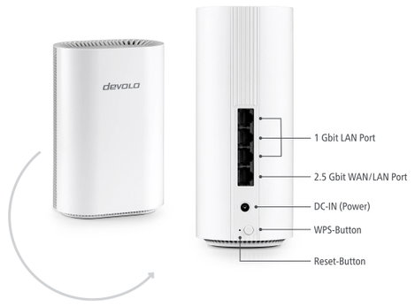 Devolo BE6500 WLAN router 2.4 GHz, 5 GHz, 6 GHz 6.5 GBit/s 10. kép