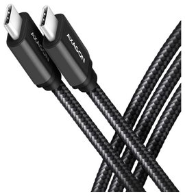 AXAGON USB C kábel USB 3.2 Gen1 USB-C® dugó 1 m Fekete aranyozott érintkező BUCM3-CM10AB