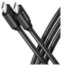AXAGON USB C kábel USB 3.2 Gen1 USB-C® dugó 1.5 m Fekete aranyozott érintkező BUCM3-CM15AB bélyegkép