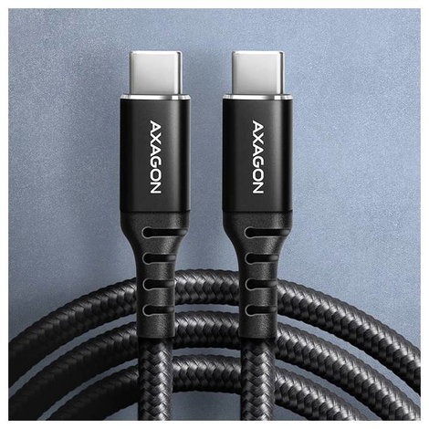 AXAGON USB C kábel USB 2.0 USB-C® dugó 1 m Fekete BUCM-CM10AB 2. kép