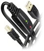 AXAGON USB kábel USB 2.0 10 m Fekete ADR-220B bélyegkép