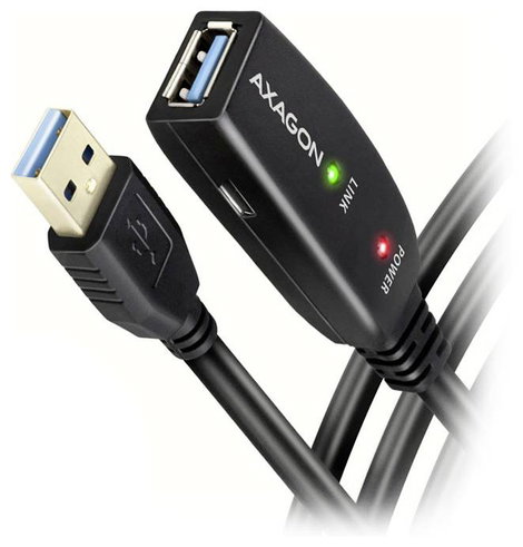 AXAGON USB kábel USB 3.2 Gen1 USB-A alj, USB-A dugó 5 m ADR-305