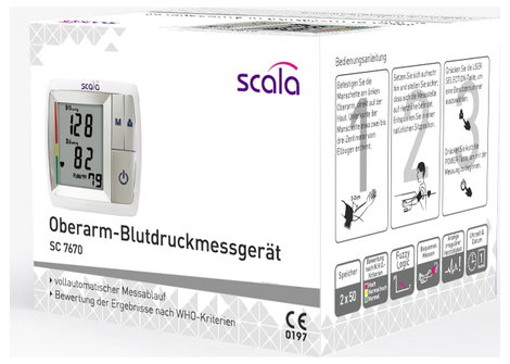 Scala SC 7670 2497 Vérnyomásmérő Felkar 4. kép