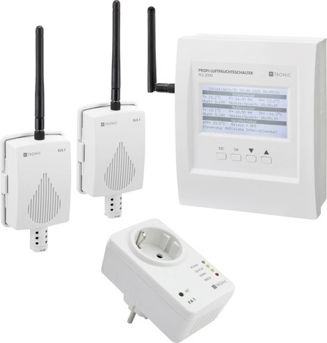H-Tronic Nedvesség szabályozó 1 db PLS2000 Mérési tartomány: -40 - 125 °C (H x Sz x Ma) 170 x 140 x
