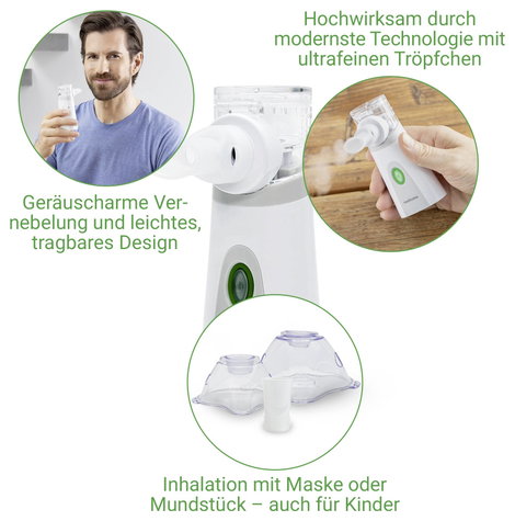 Medisana IN 515 tragbarer Ultraschallvernebler Inhalátor 3. kép
