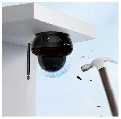 Foscam D8T black D8T black Vezeték nélküli, Vezetékes IP Megfigyelő kamera 3840 x 2160 pixel 7. kép