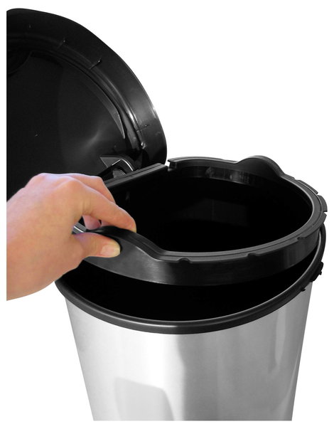 Curver E-COM - DECO 181125 Szemeteskuka Ezüst/rozsdamentes acél 1 db 9. kép