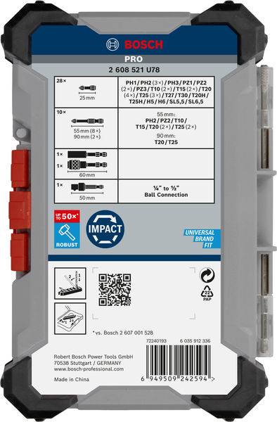 Bosch Accessories 2608521U78 2608521U78 Bit készlet 5. kép