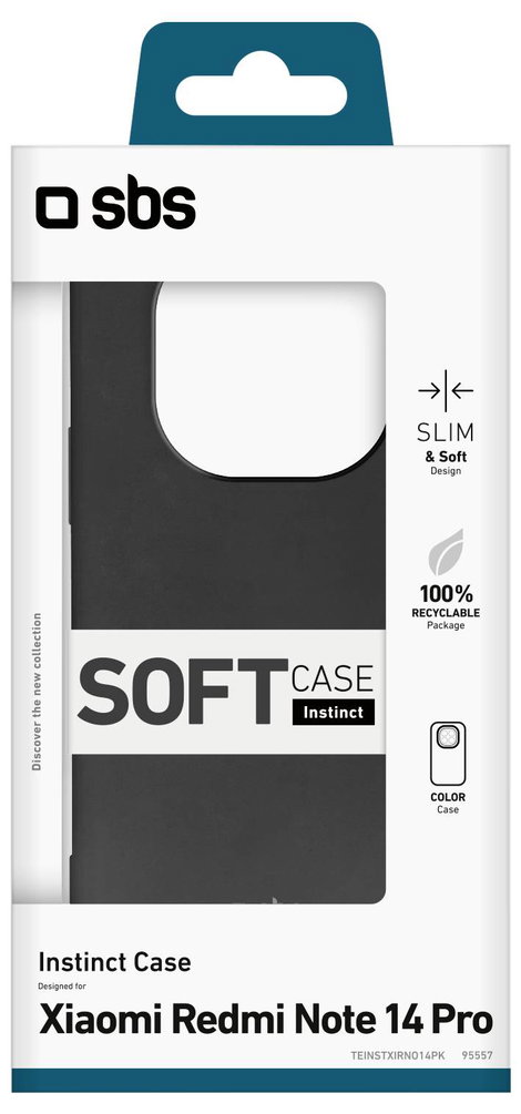 sbs mobile Cover Xiaomi Redmi Note 14 Pro 5G Fekete TEINSTXIRNO14PK 2. kép