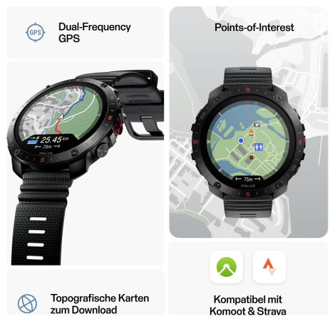 Polar Grit X2 Pro Sportóra Fekete 3. kép