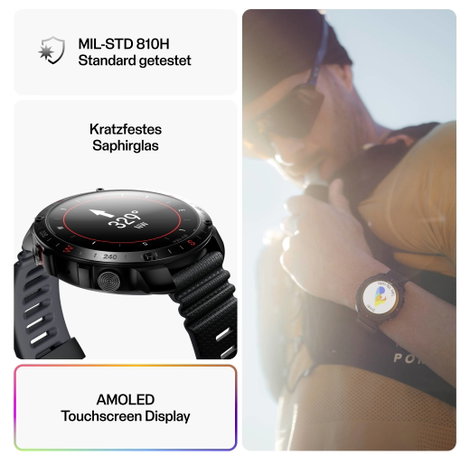 Polar Grit X2 Pro Sportóra Fekete 4. kép