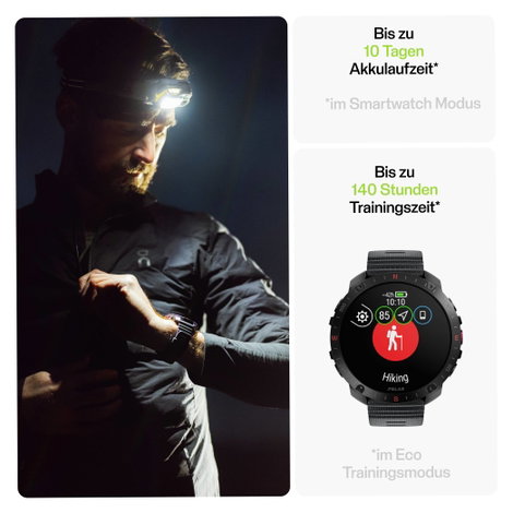 Polar Grit X2 Pro Sportóra Fekete 5. kép