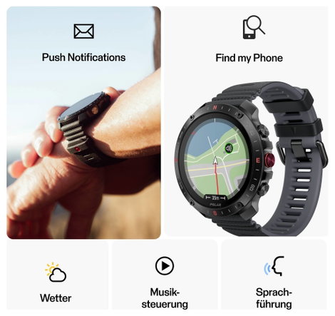 Polar Grit X2 Pro Sportóra Fekete 7. kép