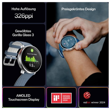 Polar Vantage V3 Sportóra Kék 4. kép