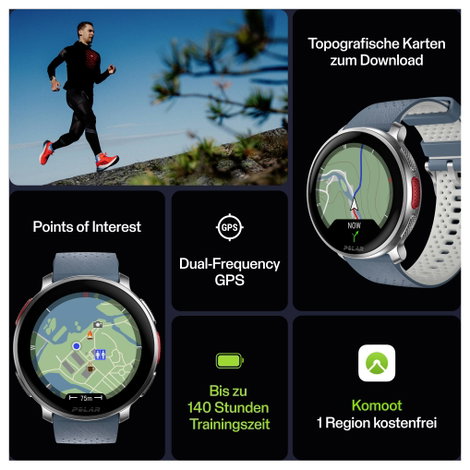 Polar Vantage V3 Sportóra Kék 5. kép
