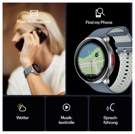 Polar Vantage V3 Sportóra Kék 7. kép