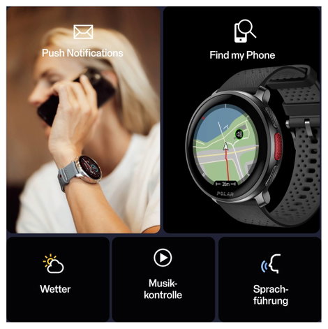 Polar Vantage V3 Sportóra Fekete 7. kép