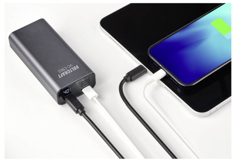 VOLTCRAFT VC-C902 Powerbank 10000 mAh Power Delivery 3.0 Lítiumion Szürke (matt) állapotjelző 5. kép