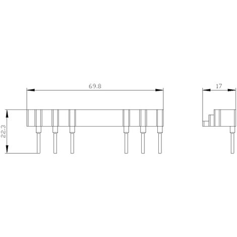 Siemens 3RA2913-3DA1 Összekötő modul 5 db 2. kép