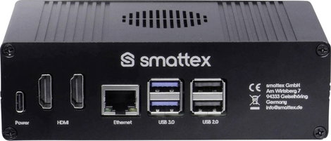 Smattex Raspberry Pi® 4 B 16 GB Házzal, Tápegységgel, Hűtőbordával, Noobs OS-sel