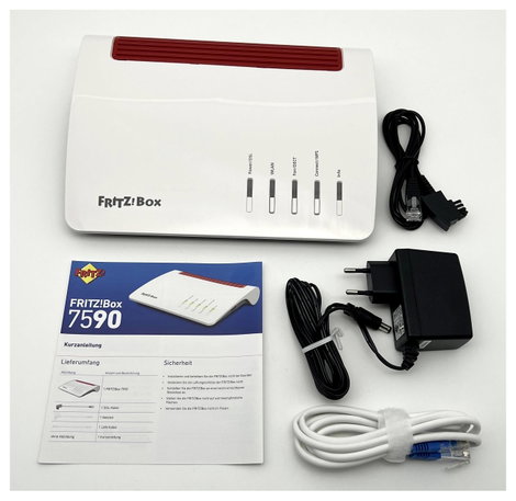 FRITZ! FRITZ!Box 7590 WLAN router modemmel Beépített modem: VDSL, ADSL 2.4 GHz, 5 GHz 2533 MBit/s Fe 4. kép
