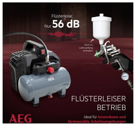 AEG AEG KL6 Sűrített levegős kompresszor 6 l 8 bar 6. kép