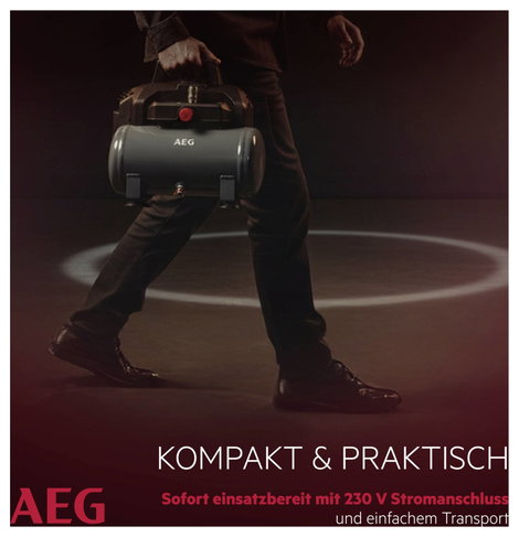 AEG AEG KL6 Sűrített levegős kompresszor 6 l 8 bar 8. kép