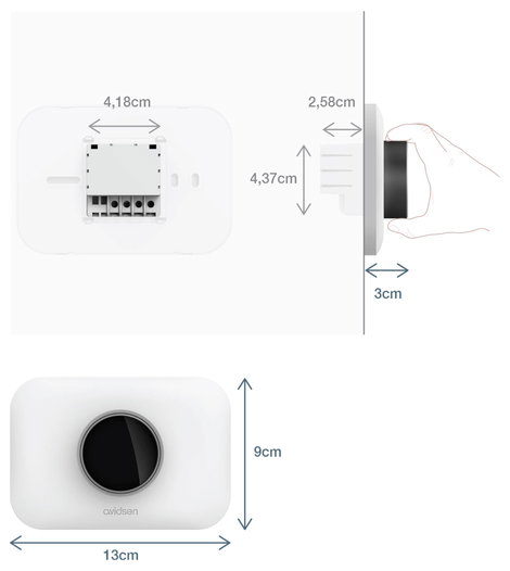 Avidsen 127067 Termosztátfej Elektronikus 5 - 45 °C 2. kép